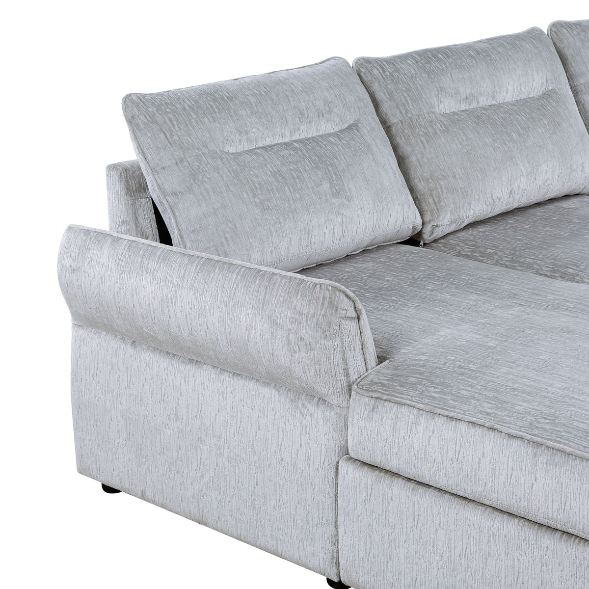 Montana Gray Contemporary Sofa Bed and Storage