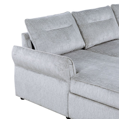Montana Gray Contemporary Sofa Bed and Storage