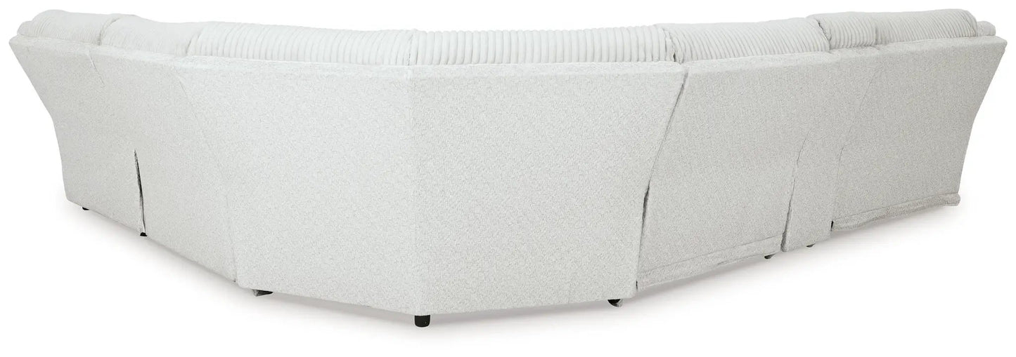 Top Tier Corduroy Reclining Sectional with Chaise
