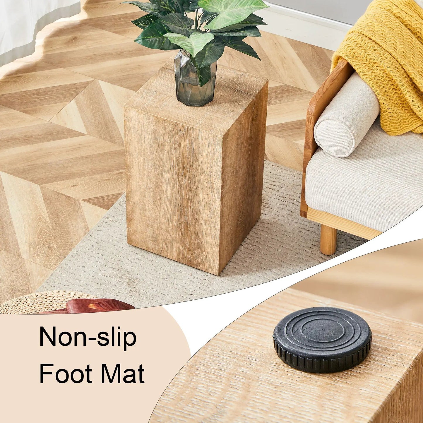 Modern Coffee Table and Natural Wood Grain