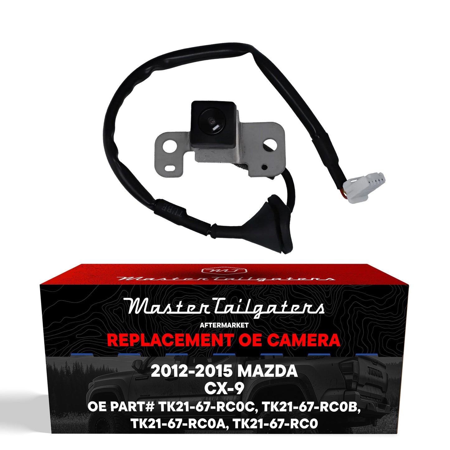 Master Tailgaters Mazda CX-9 backup camera 2012-2015 mounting bracket and wiring harness on Tampa Home & Garden Store