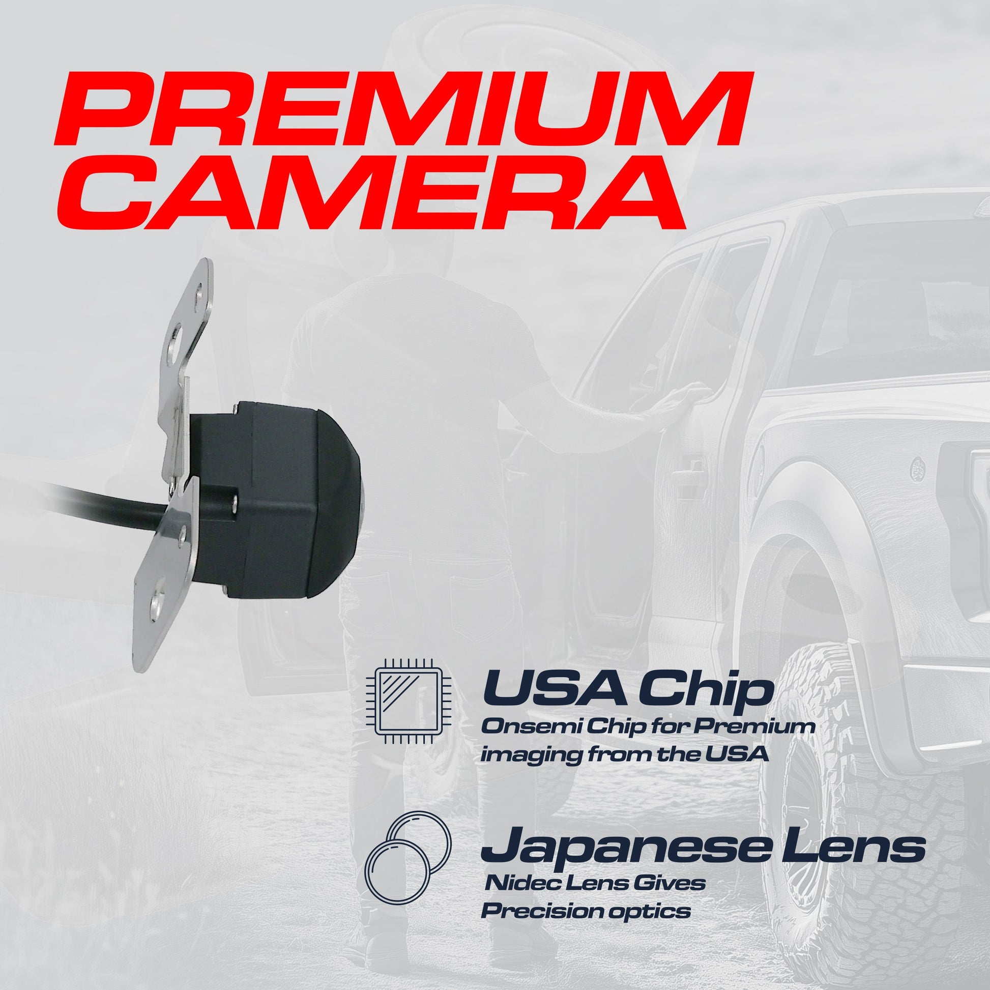 Backup camera for Mazda CX-9 (2012-2015) Master Tailgaters with black mounting bracket on Tampa Home & Garden Store