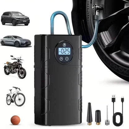 Portable 120 PSI cordless air compressor with display tire inflator car bike by DailySale on Tampa Home & Garden Store