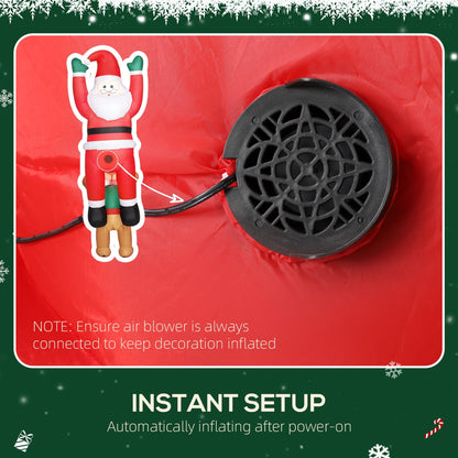 7FT Christmas Inflatable Santa in Chimney with LED Lights by HouseOfZazla, Christmas Decor on Tampa Home & Garden Store