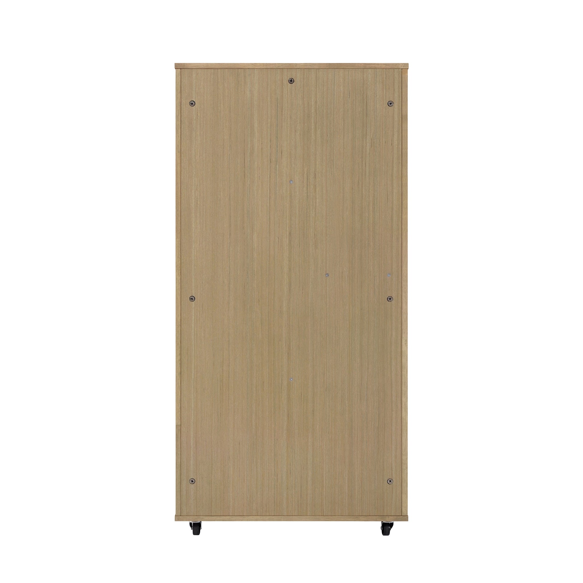Basia rubber wood cat cabinet with wheels by HouseOfZazla, light brown pet furniture on casters on Tampa Home & Garden Store