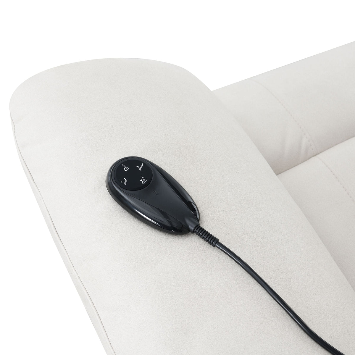 Chriki Beige Power Recliner with Lift and Heat