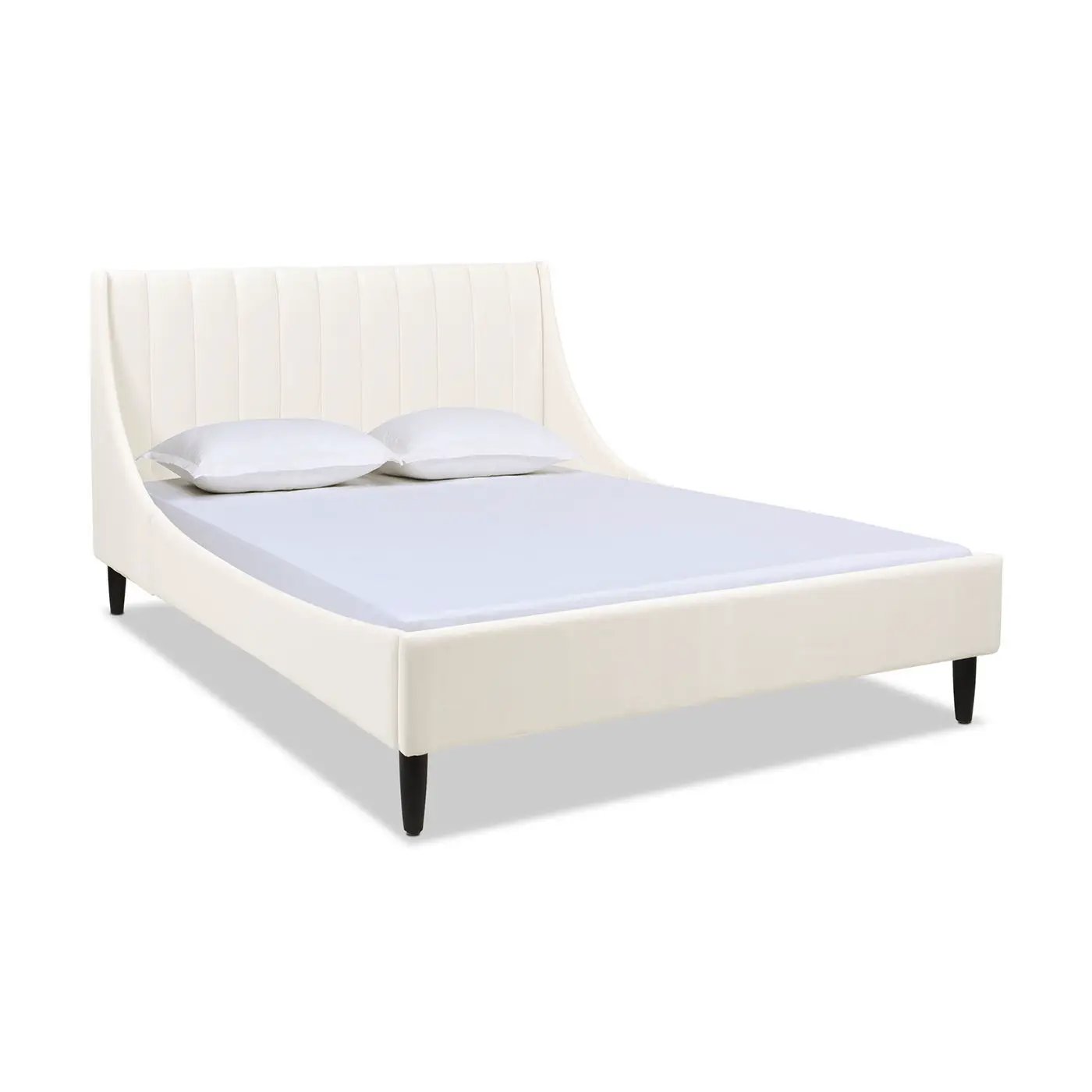 Aspen Vertical Tufted Headboard Platform Bed