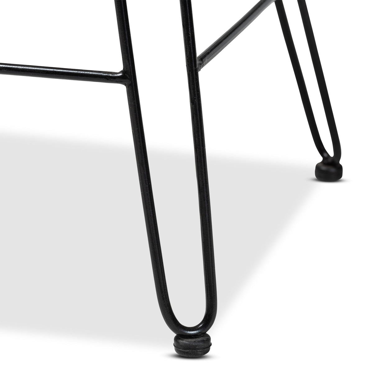 GigaTech Counter Stool black metal frame with curved legs and rubber foot caps HouseOfZazla on Tampa Home & Garden Store