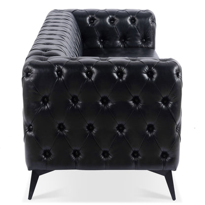 Modern 3 Seater Sofa with Square Arm and Cushion