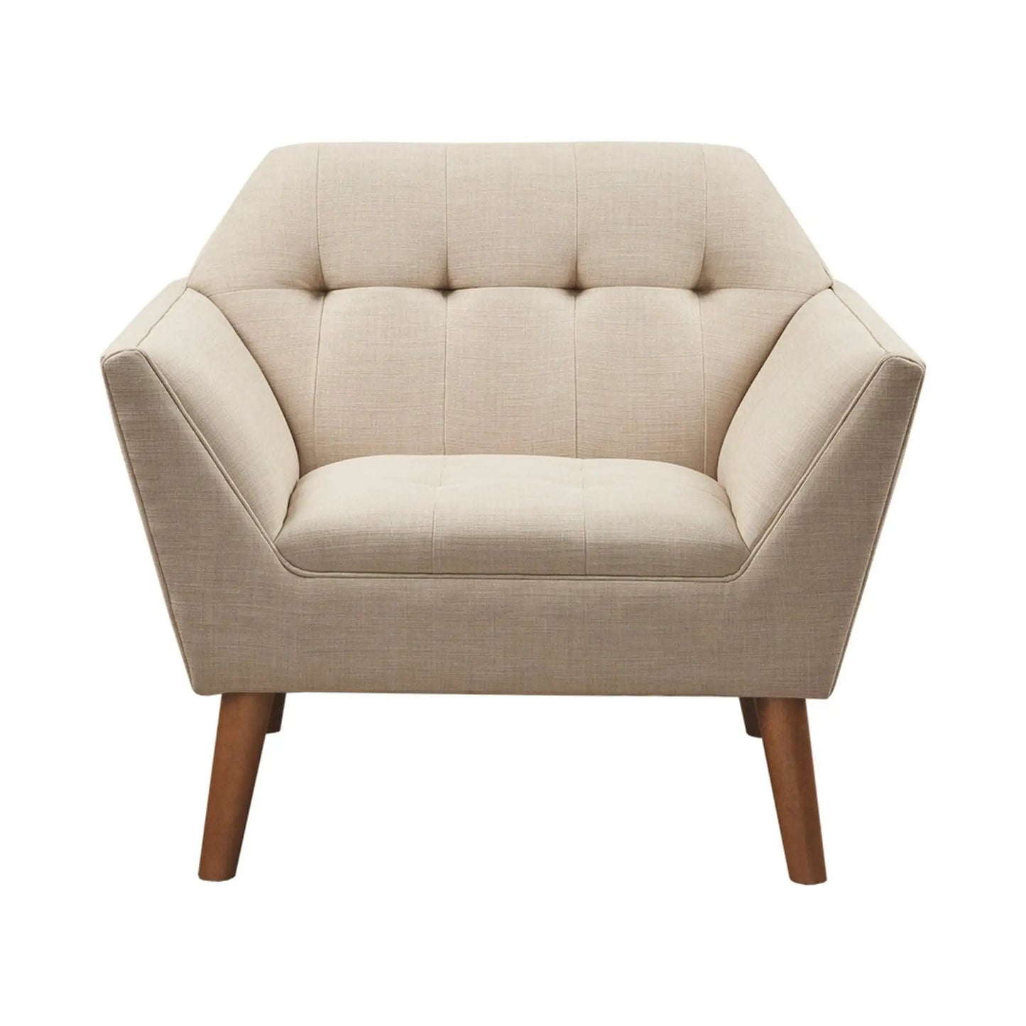 Lounge Chair With Button Tufting Mid Century