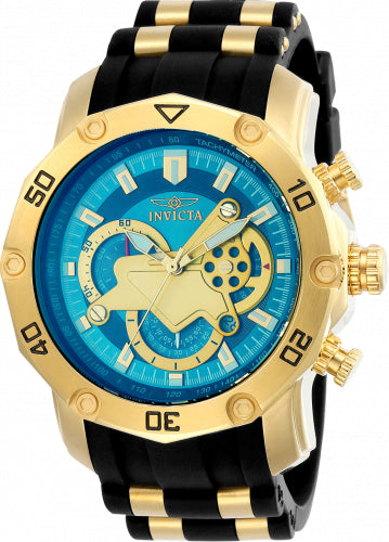 Invicta Pro Diver watch with blue dial and gold-tone case on Tampa Home & Garden Store