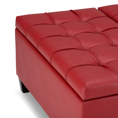 Harrison Upholstered Coffee Table Storage Ottoman