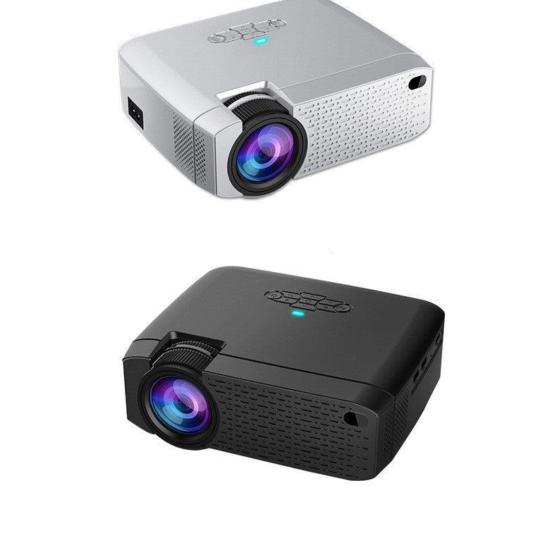 High definition projector My Store white and black dual-pack with large front lens and blue LED on Tampa Home & Garden Store
