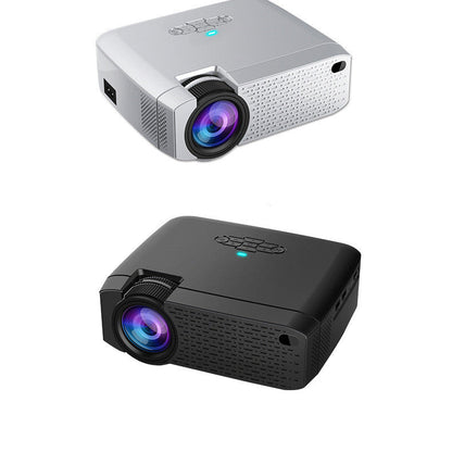 High definition projector My Store white and black dual-pack with large front lens and blue LED on Tampa Home & Garden Store
