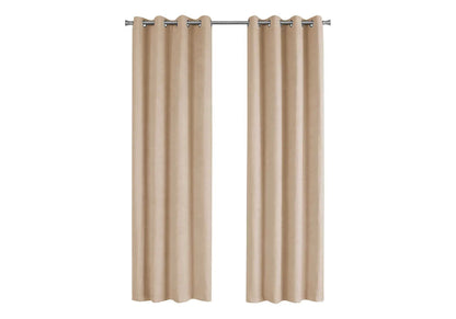 2 Piece Curtain Panel Set Room Darkening Grommet
