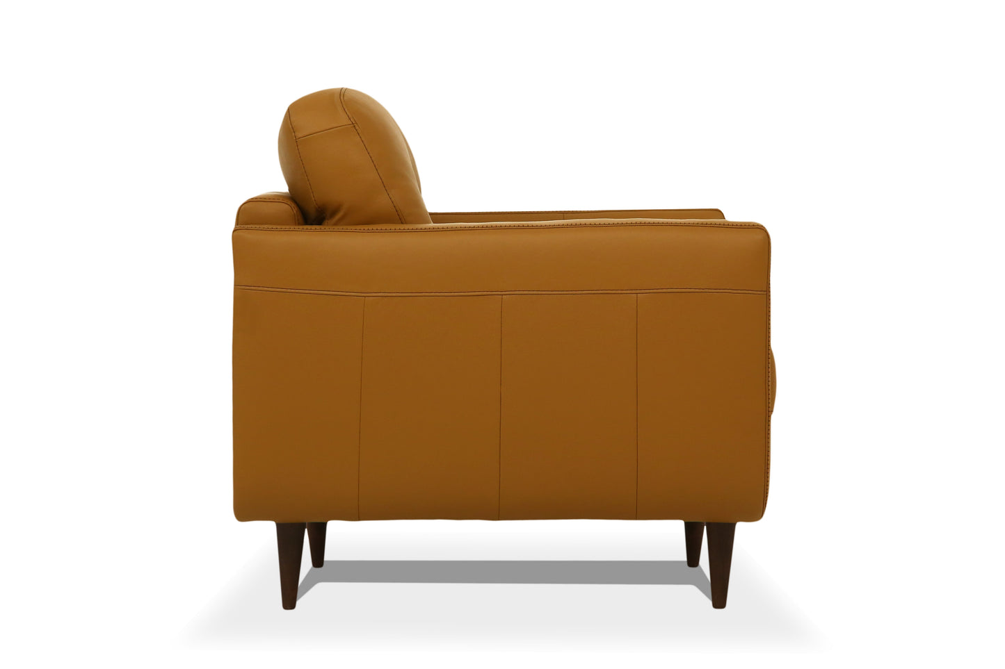 Radwan Camel Leather Sofa and Italian Style