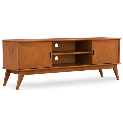 Draper Handcrafted Mid Century Low TV Media Stand