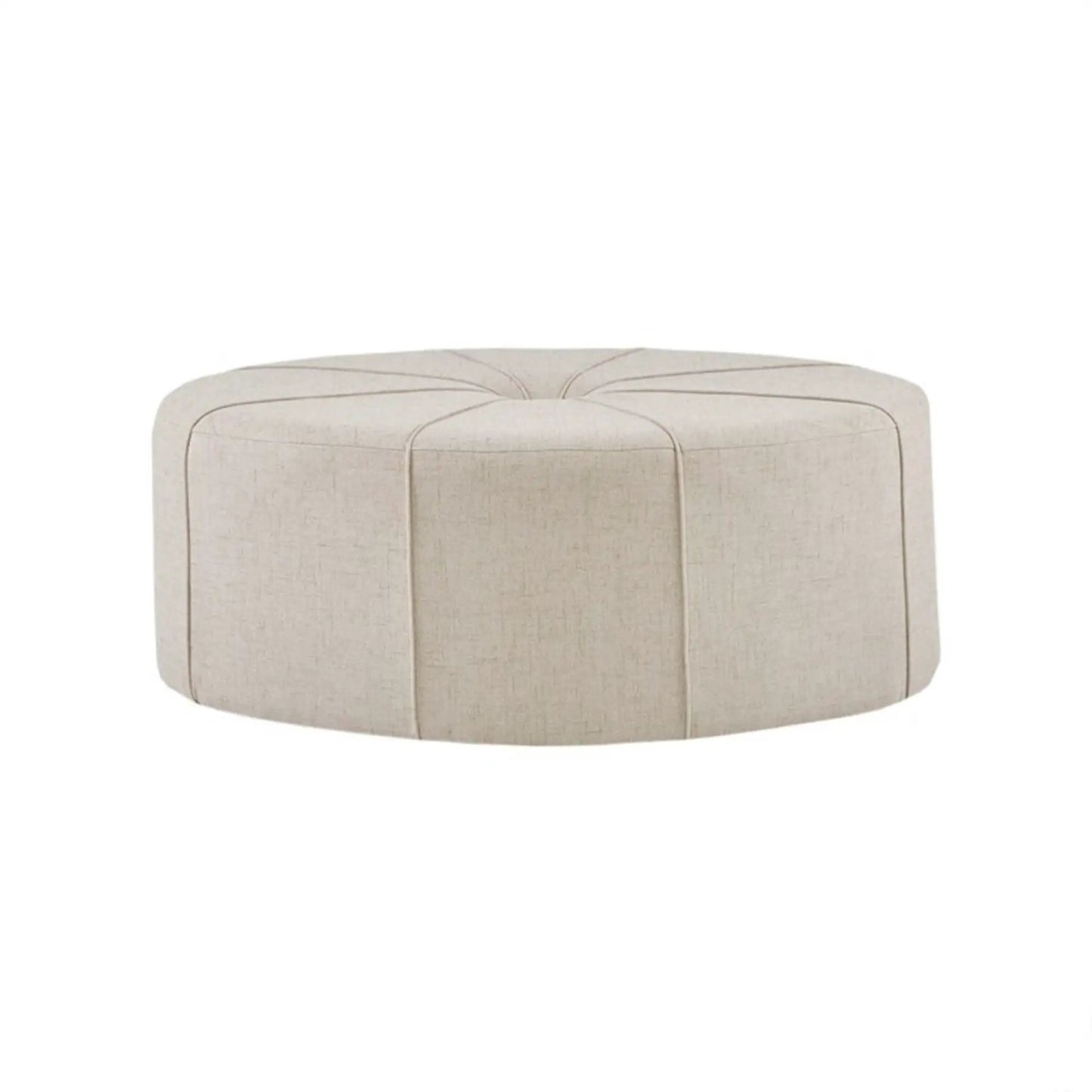 Modern Style Cocktail Ottoman with Tufted Center