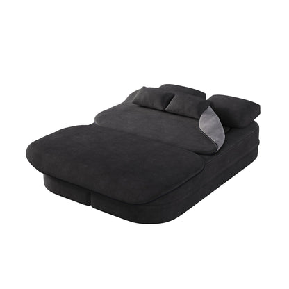 Foldable Sofa Bed with a Multi Functional Blanket