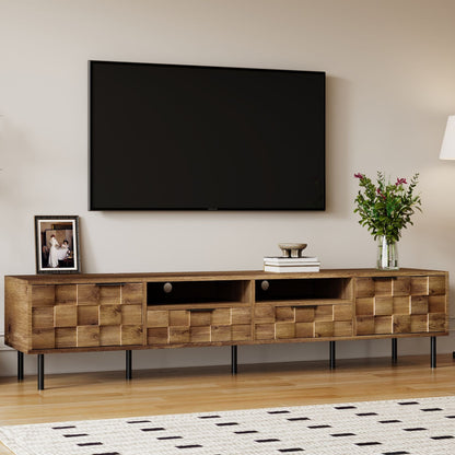 Mid Century Modern TV Stand and Two Drawers