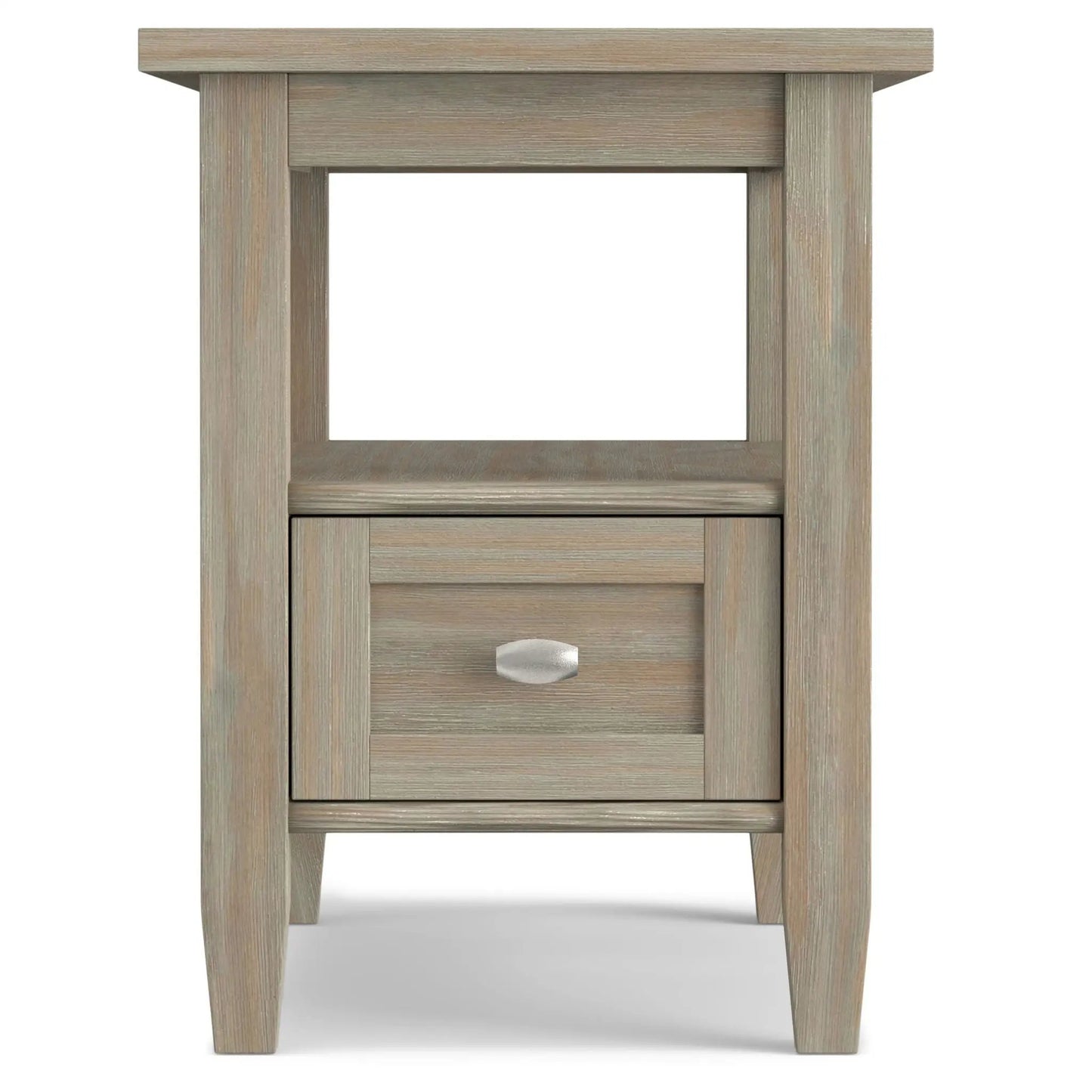 Warm Shaker coffee table handcrafted by Unique Piece Furniture in weathered gray wood on Tampa Home & Garden Store