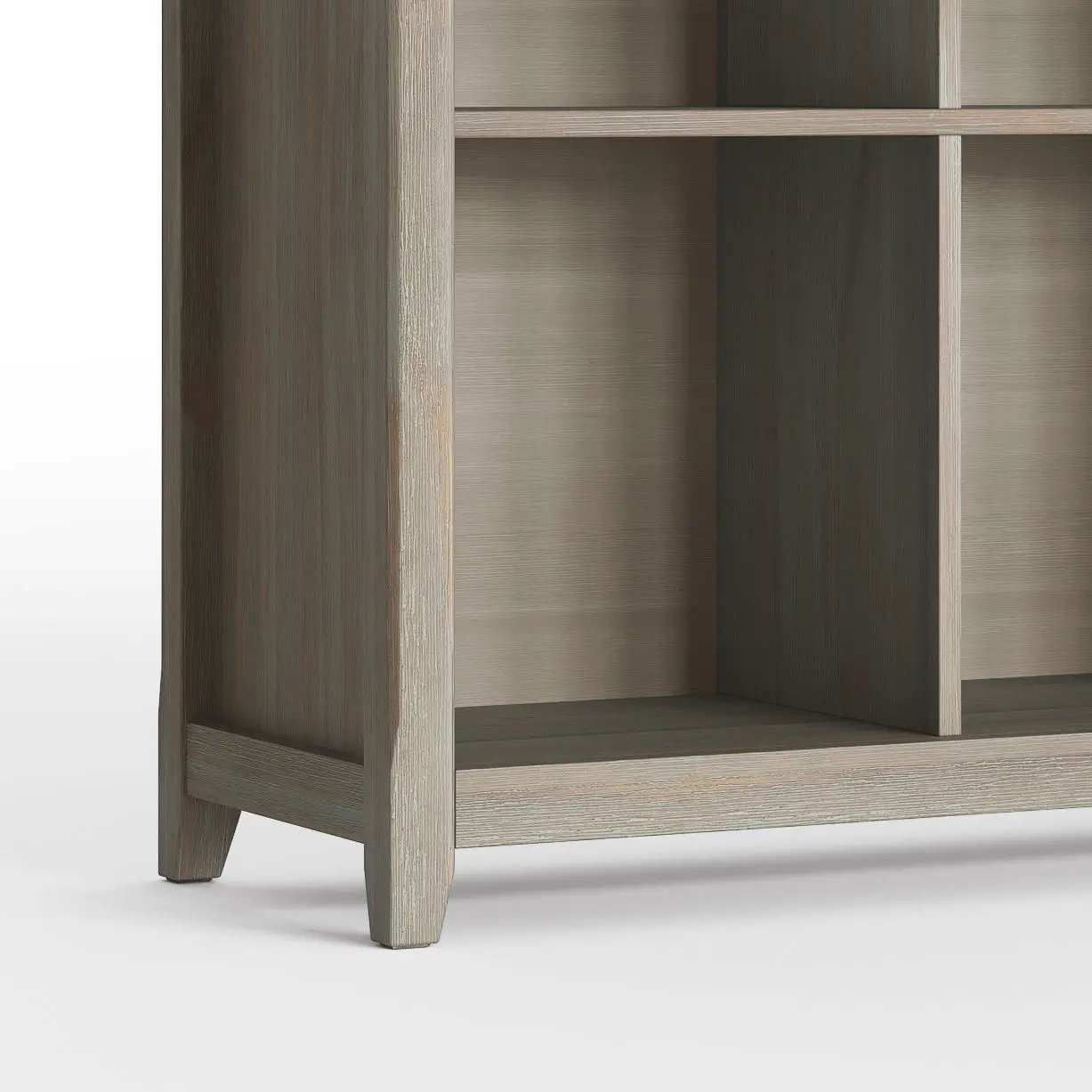 Amherst Cube Storage Bookcase in light gray oak finish by Unique Piece Furniture on Tampa Home & Garden Store
