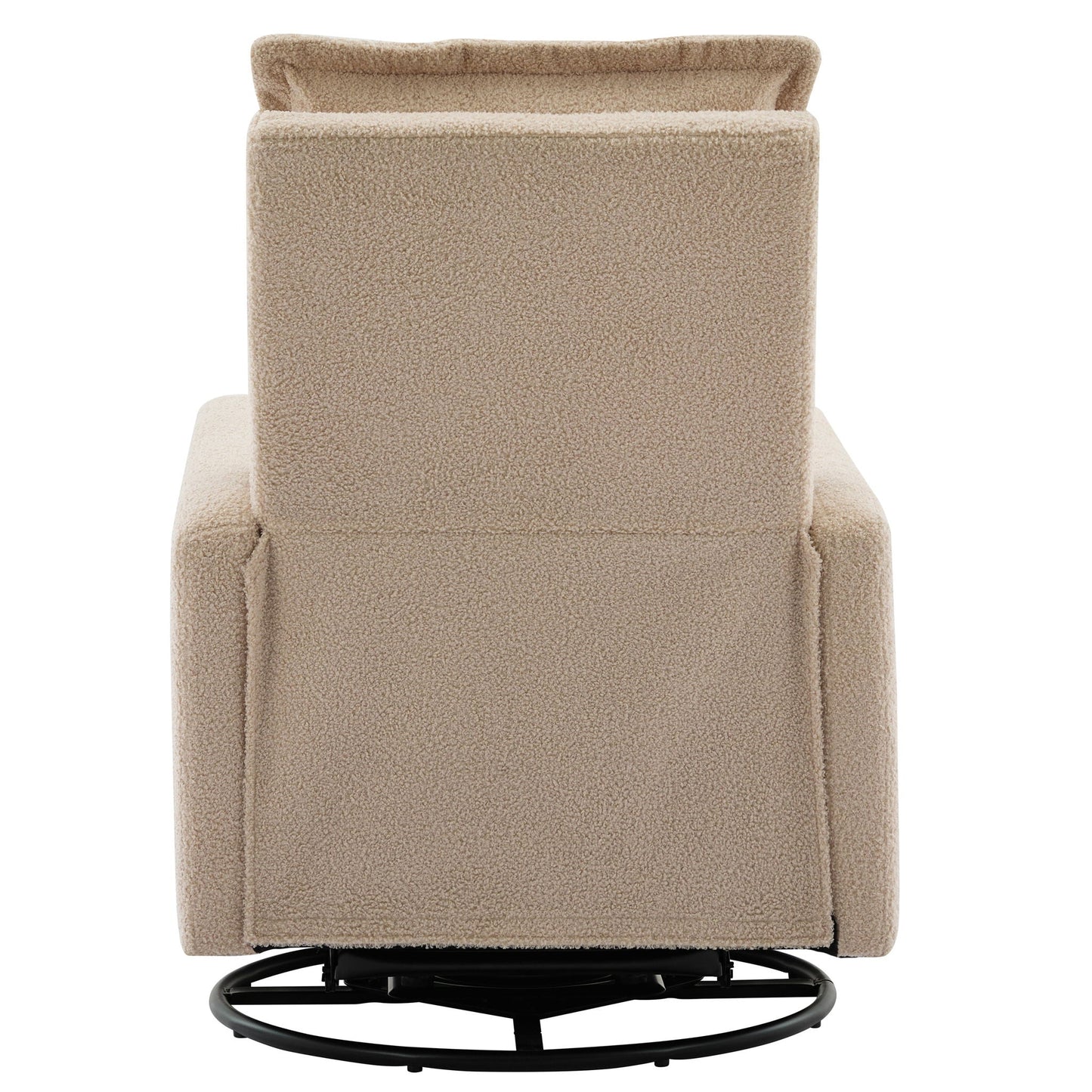 Cozy Swivel Glider Recliner Chair and Leg Rest