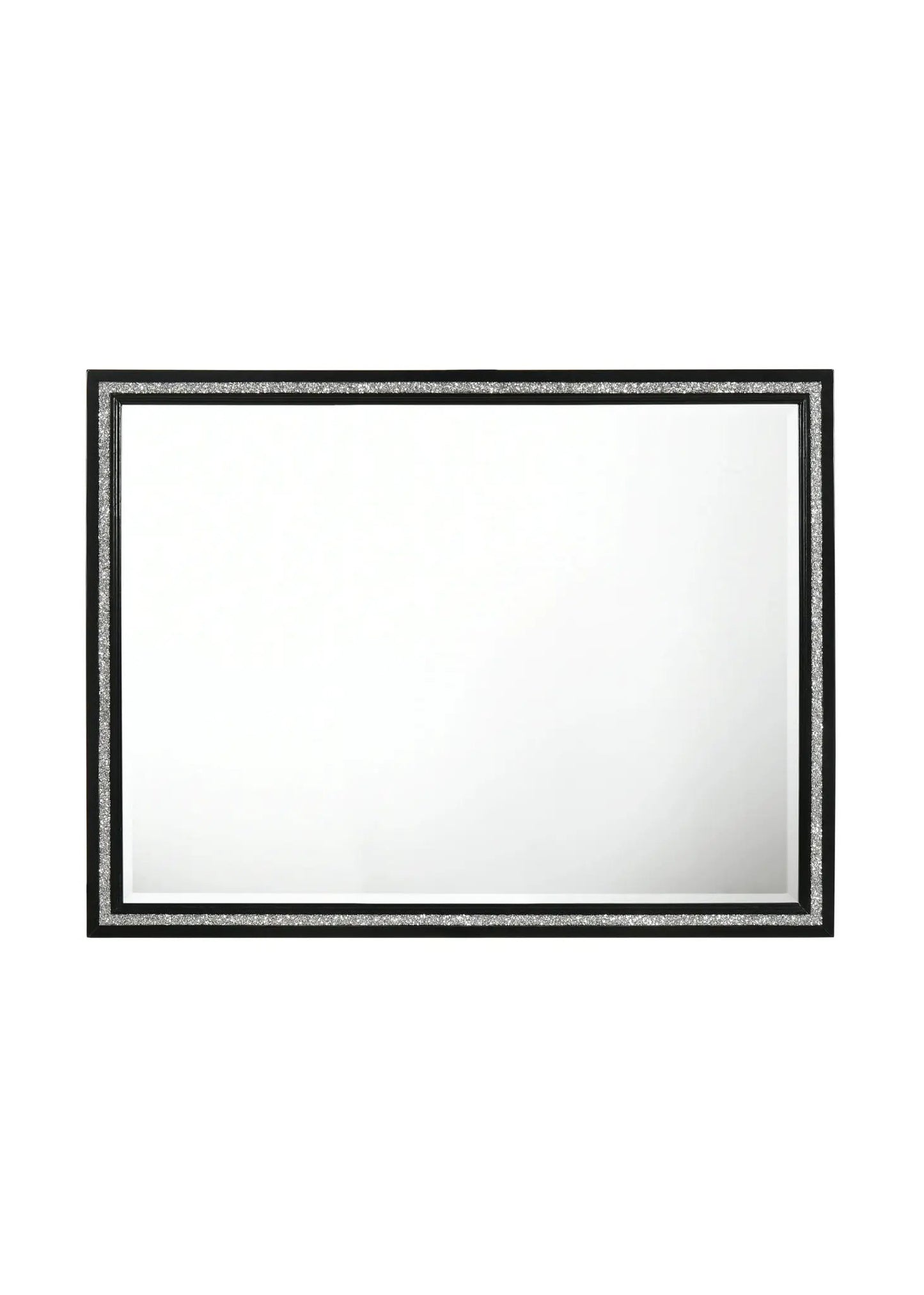Haiden Weathered Mirror Black with Silver Trim