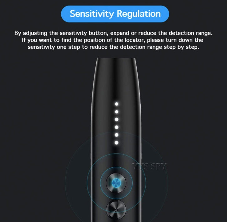 Spy gadget detector handheld by Sell My Stuff with blue LED indicators and radar rings on Tampa Home & Garden Store