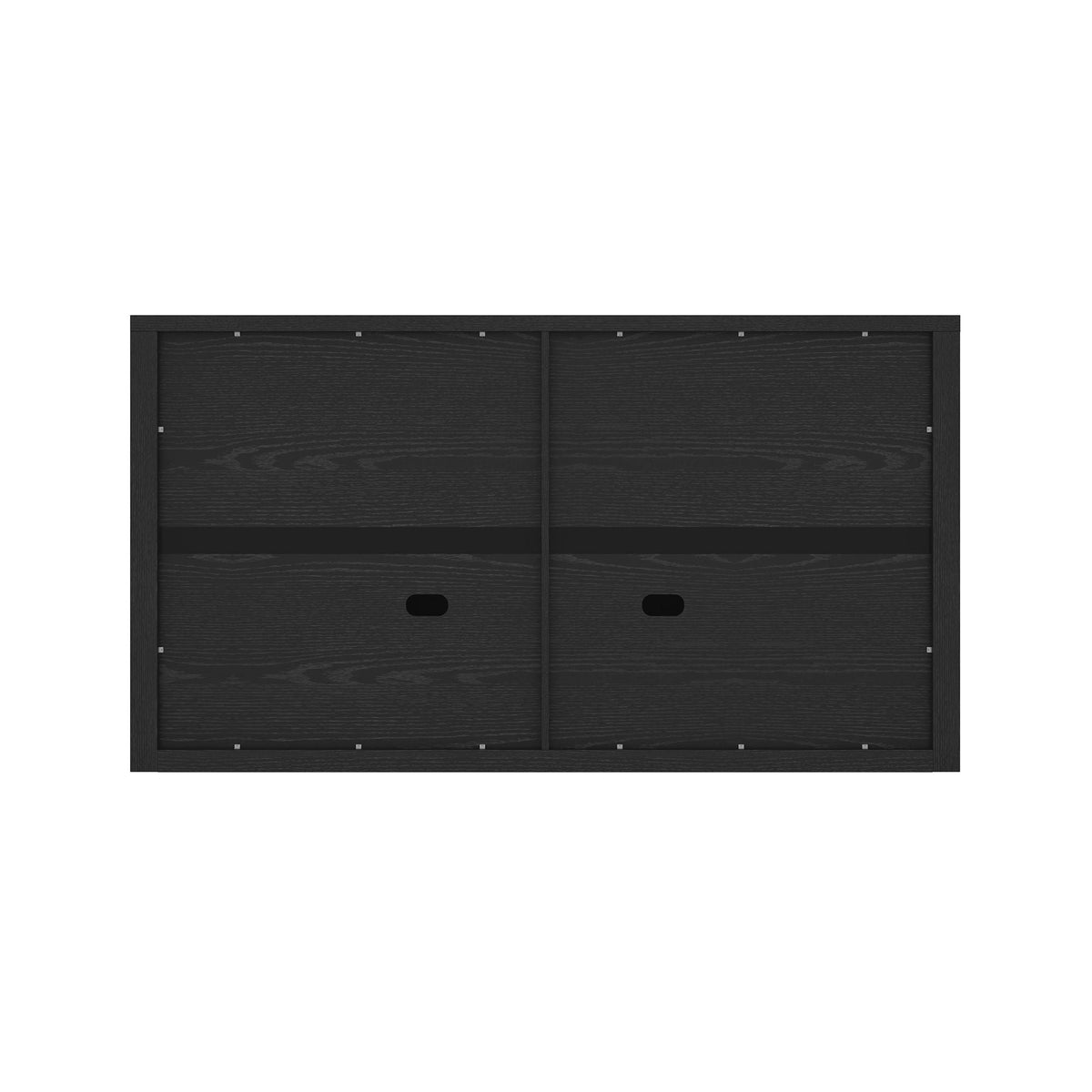 Rivington Sideboard black wood finish back view with visible screws on Tampa Home & Garden Store