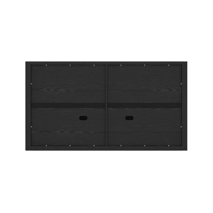Rivington Sideboard black wood finish back view with visible screws on Tampa Home & Garden Store