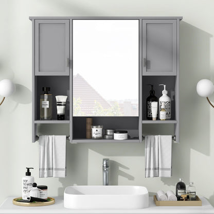 Wall Mounted Bathroom Cabinet and Mirror Shelf