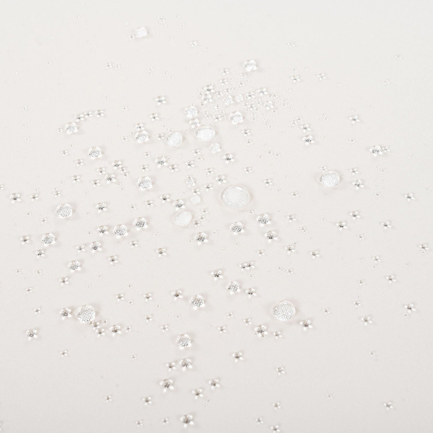 Outdoor sunlounger fabric closeup with dew droplets on white textile, HouseOfZazla on Tampa Home & Garden Store
