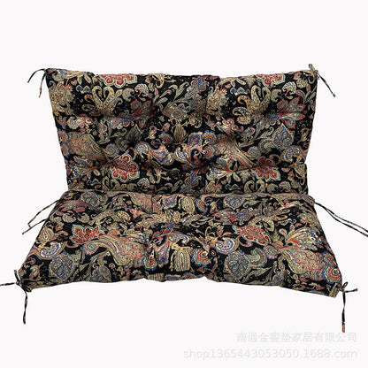 Outdoor 2/3-seater bench/swing cushions: thickened, with backrest, waterproof.