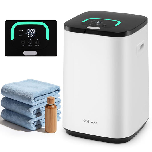 23L Large Hot Towel Heater with Rapid Heating and Adjustable Timer-White - Tampa Home & Garden Store