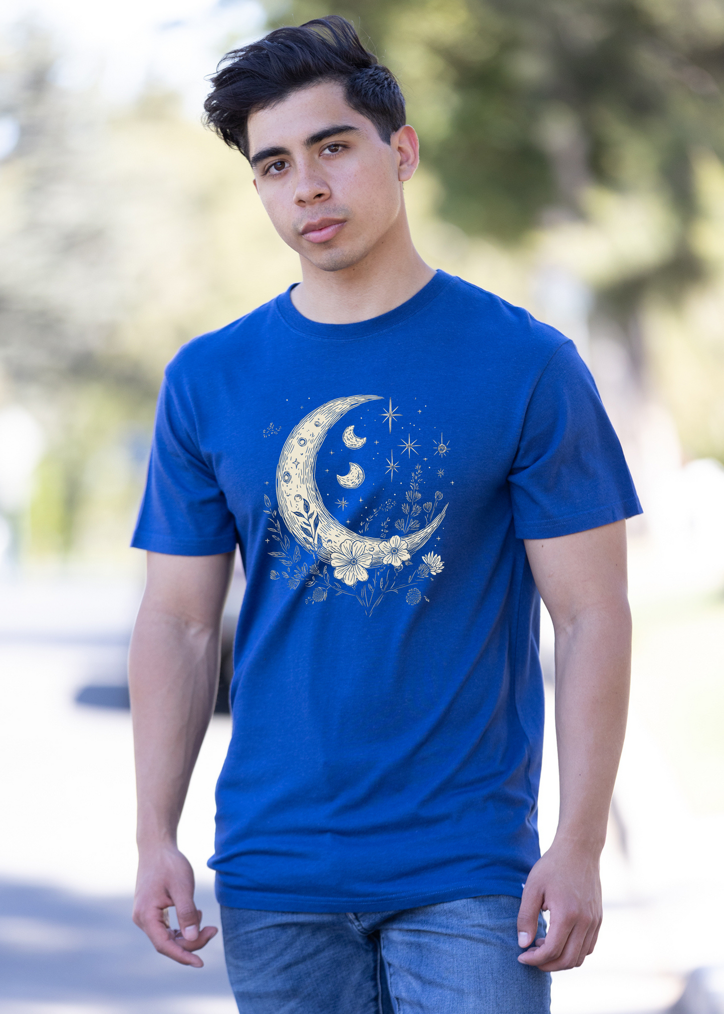 Moons And Stars Boho Vintage Cotton Shirts