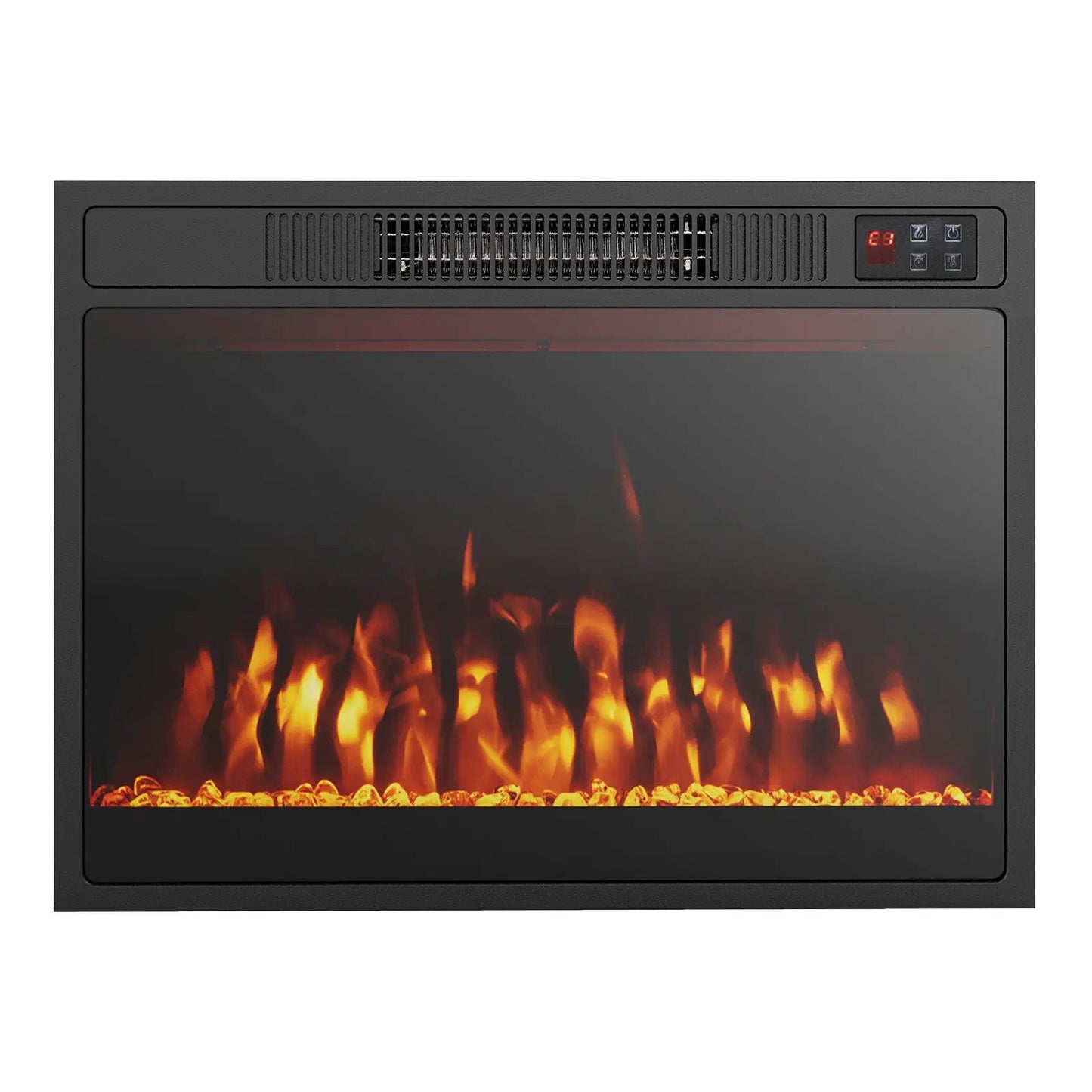 Electric Fireplace Heater with Flame Color