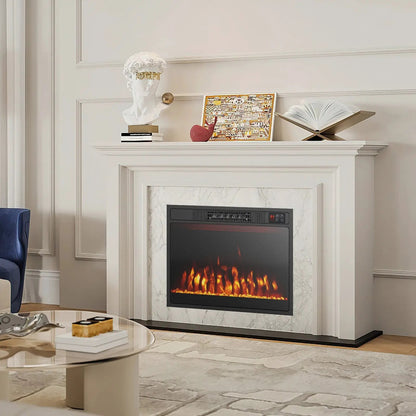 Electric Fireplace Heater with Flame Color