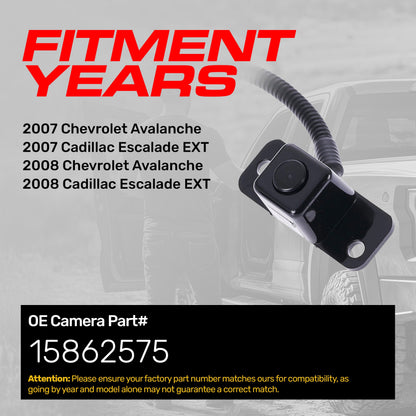 OE replacement backup camera Master Tailgaters for 2007-2008 Avalanche Escalade EXT on Tampa Home & Garden Store