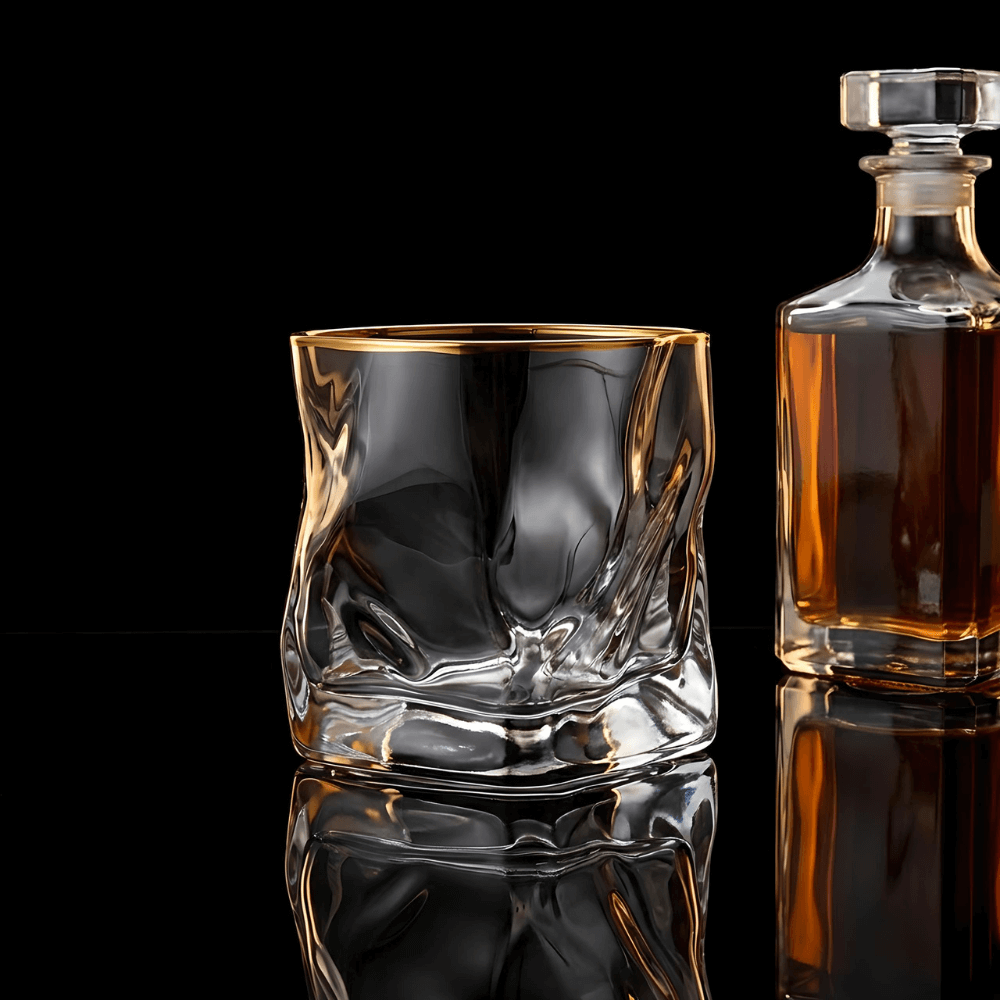 Gold Hoshi Japanese Crystal And The Whisky Glass