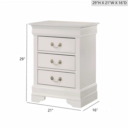 Louis Philippe Nightstand in Wood Veneer