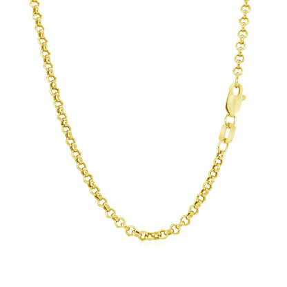 2.3mm 10k yellow gold rolo chain necklace by Bids.com on Tampa Home & Garden Store