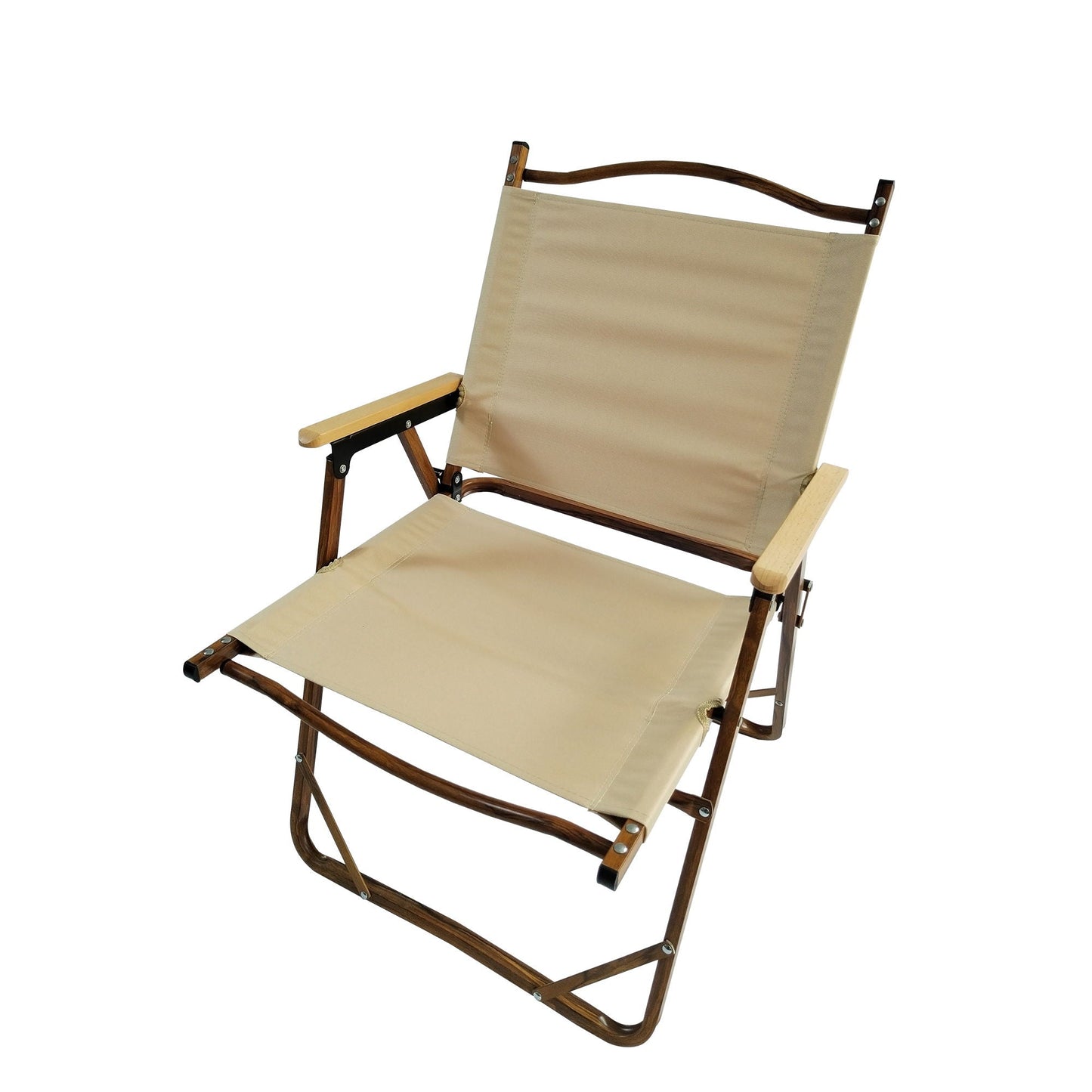 Foldable And Portable Chair Set Of Four Brown