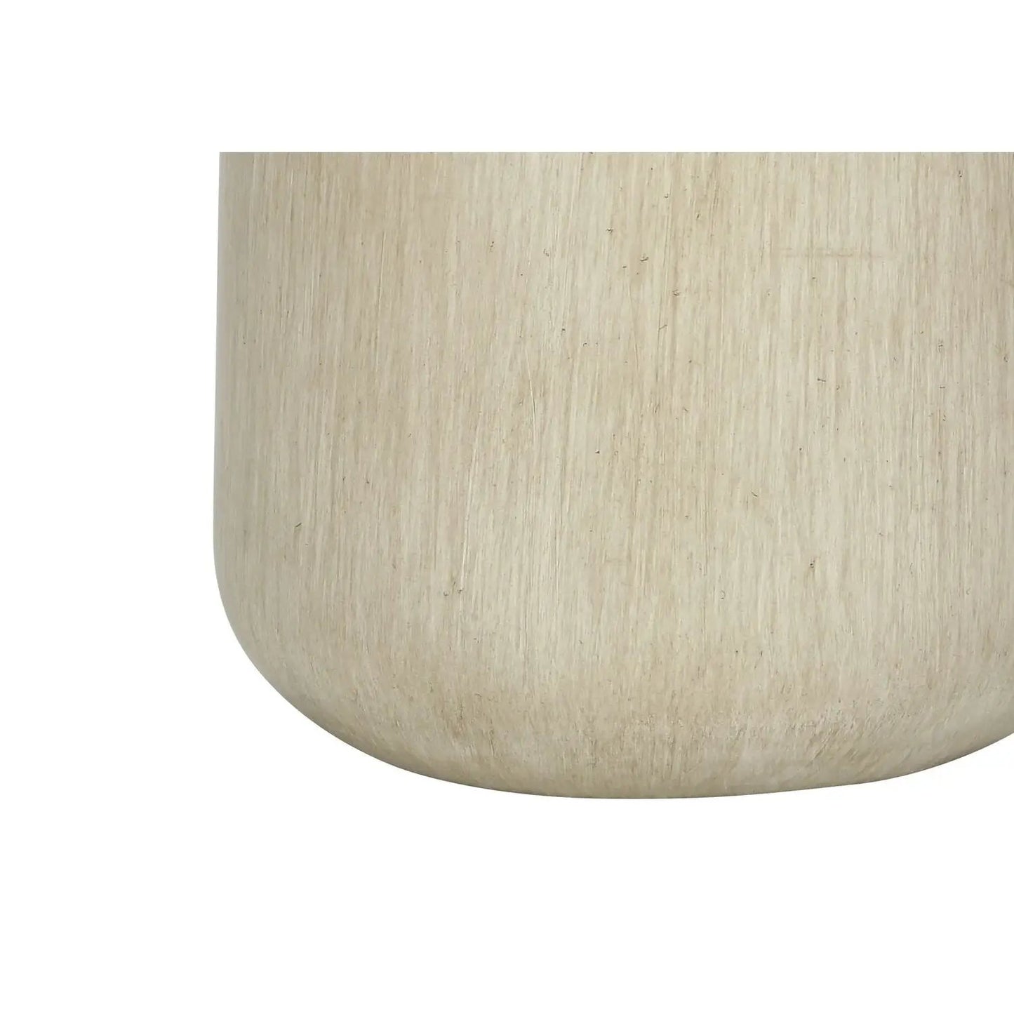 Concrete Table Lamp with Fabric Drum Shade