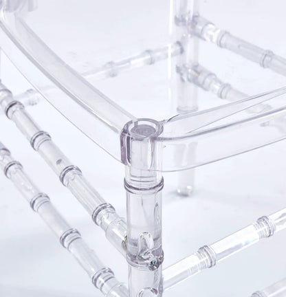 Transparent Plastic Dining Chairs Set of 4