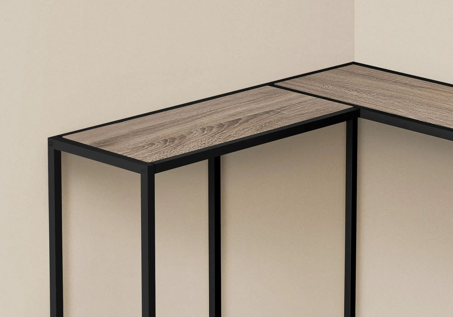 Corner Console Table With L Shaped Design