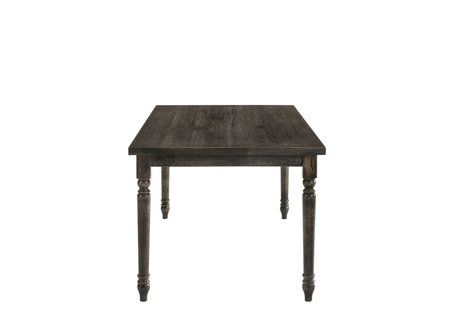 Claudia II weathered gray dining table by HouseOfZazla with dark wood finish on Tampa Home & Garden Store