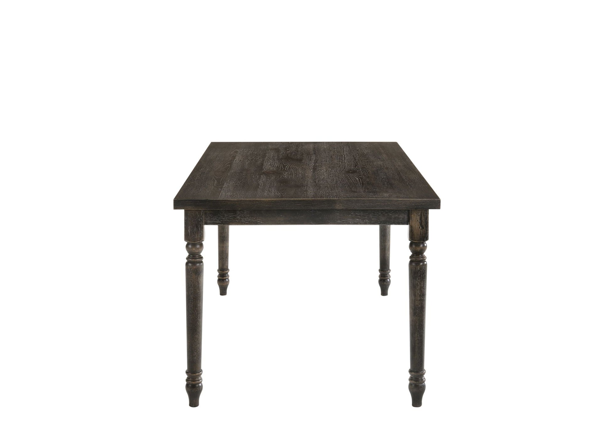 Claudia II weathered gray dining table by HouseOfZazla with dark wood finish on Tampa Home & Garden Store