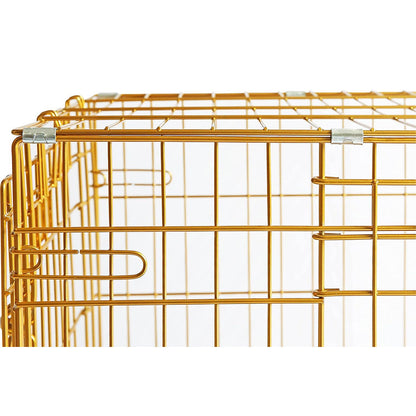 24-42" Collapsible Copper Gold Dog Crate GLD24-42 - Tampa Home & Garden Store