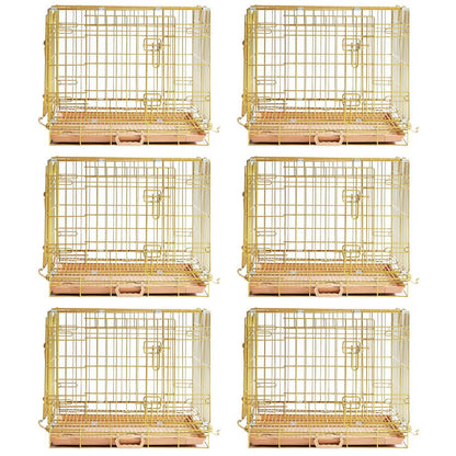 24-42" Collapsible Copper Gold Dog Crate GLD24-42 - Tampa Home & Garden Store